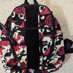Vera Bradley medium backpack Alice and wonderland